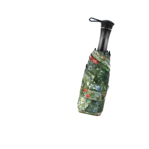 Parapluie de poche mini rétractable à cinq plis, imprimé, noir, en vinyle, protection UV, cadeaux d'affaires pour femmes 6 - Product Image 4