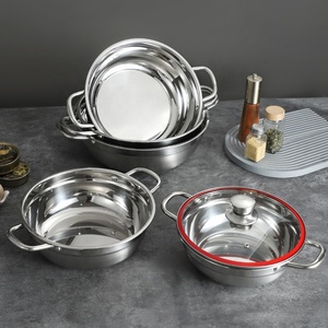 Ensemble de batterie de cuisine en acier inoxydable de haute qualité pour la restauration industrielle, marmites épaissies pour soupes et bouillons, pour la cuisine - Product Image 5