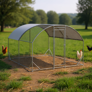 Poulailler métallique D0100XUC9NA 10 x 13 pieds, couverture imperméable anti-UV, cage pour poulets - Product Image 2