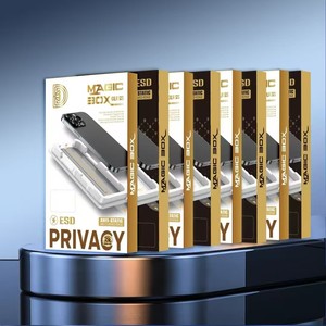 Nhà Máy Kim Cương Vàng HD Ma Thuật Hộp Dễ Dàng Cài Đặt Kit Tempered Glass Bảo Vệ Màn Hình Cho Iphone 17 16 Pro Max 15 14 13 Cộng Với - Product Image 1