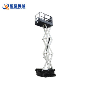Plataforma Elevadora de Tijera Autopropulsada Tipo Tanque Heng Qiang Ji Xie HQZXT 6, Plataforma de Trabajo Aérea Montada sobre Orugas de Aleación de Aluminio - Product Image 5