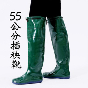 Rice planting water shoes for women and men, paddy field <b>socks</b>, high-top rain <b>boots</b> for farmland, soft-soled rubber <b>boots</b> for - Product Image 4