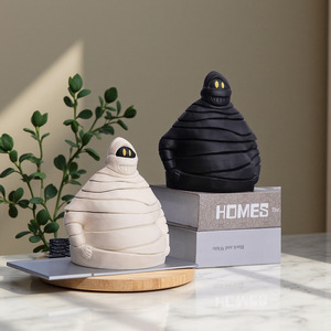 Cendrier Mummy transfrontalier mignon, ornements fantômes de dessin animé amusants pour Halloween, décoratifs et de rangement, personnalisation disponible - Product Image 2