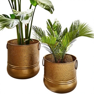 Maceta de Metal Plegable Hecha a Mano de Aluminio para Decoración del Hogar, para Plantas de Interior y Exterior, Decoración del Hogar - Product Image 2