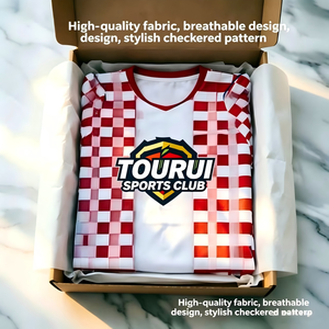 Uniforme de <span class=keywords><strong>football</strong></span> <span class=keywords><strong>croate</strong></span> de haute qualité 2026, numéro et nom personnalisables - Product Image 2