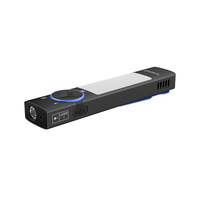 Lampe torche EDC plate OCSHARK YC8001, lampe torche LED multifonctionnelle, 880 lumens, lumière latérale, faisceau rouge, buzzer, rechargeable par USB-C