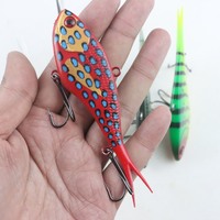 Leurre de pêche VIB souple 130mm 60g, lumineux UV, queue bifurquée, en TPR, pour thon en eau de mer, avec vibration au plomb
