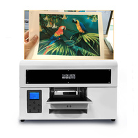 Impresora UV DOMSEM Tamaño A4 para Vidrio, Madera, Cuero, Impresora de Inyección de Tinta de Formato Grande, Impresora UV de Cama Plana para Tarjetas de PVC con Efecto 3D