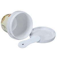 Conteneur d'emballage pour crème glacée rond de 125 ml avec impression du logo du client IML, boîte en plastique pour crème glacée