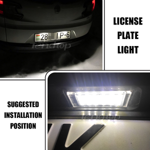 Per Renault Megane 3 Clio Laguna 2 <span class=keywords><strong>Twingo</strong></span> Master Satis 2 Pezzi Luci Targa LED Canbus Senza Errori 12V Lampade per Targa Posteriore - Product Image 5