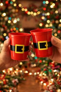 Vaso Reutilizable de Plástico PP Estilo Santa Claus para Fiestas Navideñas, Ecológico, con Diseño Navideño, Artículos Modernos para Fiestas - Product Image 4