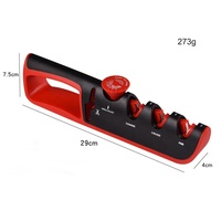 Aiguiseur de couteaux de cuisine multifonctionnel 4 en 1 Premium pour couteaux de cuisine en céramique et en acier, ciseaux, vente en gros