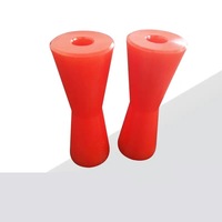 Rouleaux de remorque de bateau personnalisés en usine Pièces de rouleau de quille d'arc de remorque de bateau en caoutchouc coloré Roues