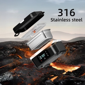 Digital LED Display <b>USB</b> Powered Stainless Steel Portable 30000mAH 167 to 212°F Adjustment <b>Heating</b> and Keep Warm Smart Lunch Box - Product Image 6