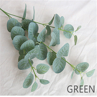 Plantes artificielles A-3002 Ins Stly, feuilles d'eucalyptus à toucher réel pour la décoration
