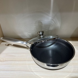 <span class=keywords><strong>Wok</strong></span> de Acero Inoxidable 316 Antiadherente de Doble Cara <span class=keywords><strong>con</strong></span> Diseño de Panal para Cocina Casera - Product Image 4