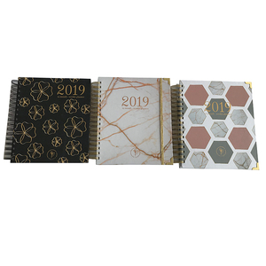 2021-2022 custom colored divider <strong>pages</strong> weekly hardcover <strong>diary</strong> marble spiral planner - Product Image 2
