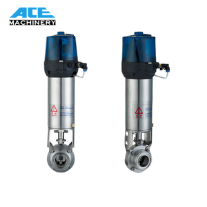 Ace Giá Tốt Cấp Thực Phẩm 1 Inch Của Nhãn Hiệu Thép Không Gỉ Đĩa Vệ Sinh Van Bướm Với Khí Nén Thiết Bị Truyền Động - Product Image 1