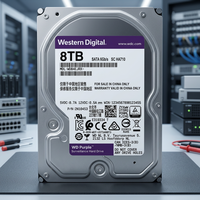 Disque dur de surveillance 8 To 3,5 pouces pour Purple, temps de recherche de 3,4 ms, sans alimentation externe, pour la Chine uniquement