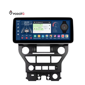 Podofo 12.3 ''IPS écran 8 cœurs CarPlay Android pour <span class=keywords><strong>Ford</strong></span> <span class=keywords><strong>Mustang</strong></span> 2015-2020 autoradio Android Auto/GPS/WiFi/4G/DSP OEM usine - Product Image 1