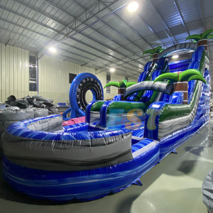 Grandi dimensioni per adulti cortile scivolo d'acqua gonfiabile e piscina commerciale palma scivolo gonfiabile con piscina per la <span class=keywords><strong>vendita</strong></span> - Product Image 1