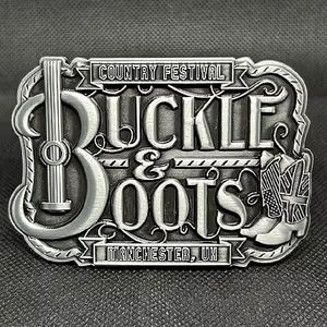 Diseñadores de moda occidental logotipo personalizado de acero inoxidable ovalado plano cuadrado redondo hebilla de cinturón personalizar hombres mujeres hebillas de cinturón de vaquero - Product Image 6