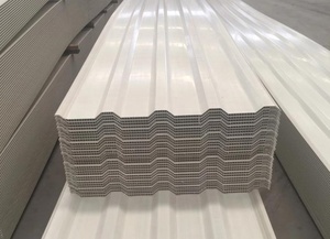 Techo a buon mercato invece di pannello Sandwich per la casa/calore isolato in Pvc Twinwall tetto foglio/colombia popolare colorato tegole vuote - Product Image 3