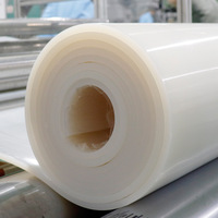 Caoutchouc de silicone de qualité alimentaire personnalisé en usine résistant aux hautes températures ignifuge transparent 2m de large bobine de feuille de silicone