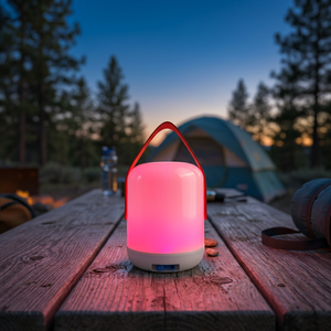 Lámpara Ambiental LED Solar Integrada RGB de Colores Cambiantes Graduales, Recargable, 100W, Carga USB/Solar, PP, 1800mAh, Regulable - Product Image 5
