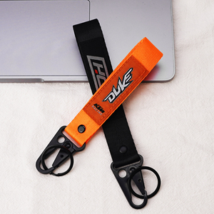 Lanière courte personnalisée avec logo tissé ou brodé, porte-clés court avec mousqueton, porte-clés personnalisés - Product Image 2