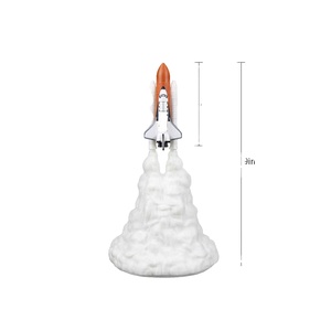 Nouvelle lampe de <span class=keywords><strong>navette</strong></span> <span class=keywords><strong>spatiale</strong></span> d'impression 3D et lampes de <span class=keywords><strong>lune</strong></span> lampe de fusée veilleuse pour les amoureux de l'espace décoration de la maison veilleuse LED - Product Image 3
