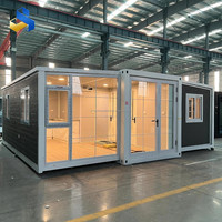 Bâtiment de bureau préfabriqué pliable et extensible en conteneur, style Western Australia, 2 chambres, moderne, pour une vie côtière, respirant