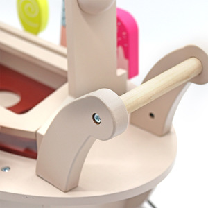 Nouveautés : Jouet en bois <span class=keywords><strong>de</strong></span> simulation pour enfants, chariot à crème glacée en bois pour jeu d'imitation, pour les enfants <span class=keywords><strong>de</strong></span> 3 ans et plus - Product Image 4