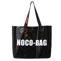 Sac à provisions en PVC de couleur transparente étanche à la Offre Spéciale sac fourre-tout transparent pour cadeau et promotionnel avec poignée