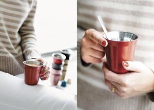 Taza de Café Espresso <span class=keywords><strong>Pixie</strong></span> de Acero Inoxidable de 80 ml, Taza de Café con Aislamiento al Vacío de Doble Pared - Product Image 5