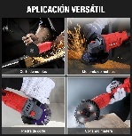 Meuleuse d'angle sans balais au lithium de 125 mm, 21 V, rouge et noir, outil de meulage professionnel à usage général - Product Image 5