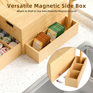 Organizador de Madera con Diseño de Árbol - Soporte de 2 Niveles para 80 Cápsulas de Café y 60 Bolsitas de Té - Product Image 3