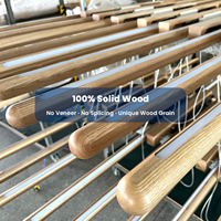 Lámpara Colgante Lineal Grande de Madera de Nogal, 180 cm, Redonda, para Techo, Personalizada, Extra Grande, para Oficina o Barra
