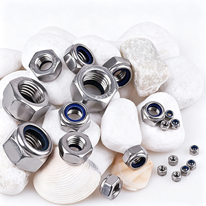 Tuercas de Seguridad Hexagonales de Acero Inoxidable 304 DIN985-87 de Alta Calidad con Inserto de Nylon, Antiaflojamiento, Autoblocantes, M3-M22 - Product Image 6