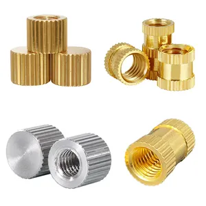 Copper Knurled Insert Nut Brass Round Nut Manufacturer Injection Nut Stainless Steel Customized