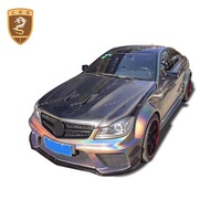Capot en fibre de carbone pour accessoires de voiture, couvre-chef pour mercedes benz classe C C63 W204 AMG