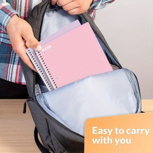 สมุดบันทึกแบบสันห่วง ขนาด 10*8 นิ้ว ดีไซน์และโลโก้ตามสั่ง สีสันสดใส แบบพลิกหน้าได้ เหมาะสำหรับเป็นของขวัญ ทำงาน โรงเรียน ออฟฟิศ วางแผนงาน - Product Image 6