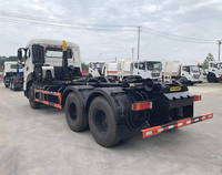 Camion benne à benne basculante 6x4 robuste 20-25T avec bras de levage hydraulique, camion de collecte de déchets, un camion pour plusieurs conteneurs