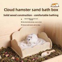 Toilette intérieure pour hamster, bac à sable de bain élargi et sans éclats, écologique, fournitures pour petits animaux de compagnie - Yilin Pet