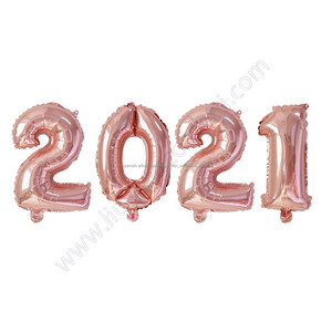 <span class=keywords><strong>Casa</strong></span> Número Celebración Feliz Fiesta De Navidad Decoración Suministros Globos Decoración De Feliz Año Nuevo 2021 Globo - Product Image 2