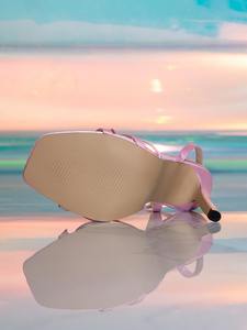 QuiteS rosa fiocco tacchi alti strass personalizzato da donna design di lusso di alta qualità moda Sexy <span class=keywords><strong>scarpe</strong></span> di seta <span class=keywords><strong>per</strong></span> le donne - Product Image 6