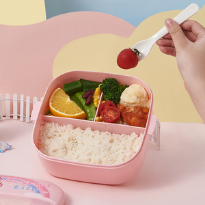Boîte de séparation à <span class=keywords><strong>bento</strong></span> durable sans Bpa <span class=keywords><strong>Anime</strong></span> pour petit-déjeuner scolaire Conteneurs de stockage des aliments pour enfants et filles Boîte à lunch en plastique - Product Image 5
