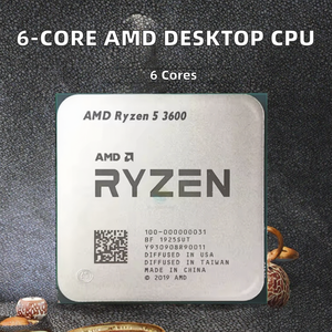 Compatible avec <span class=keywords><strong>AMD</strong></span> <span class=keywords><strong>Ryzen</strong></span> <span class=keywords><strong>5</strong></span> 3600 R5 3600 <span class=keywords><strong>Processeur</strong></span> central six cœurs douze threads 3,6 GHz 7 nm 65 W L3 32 Mo Slot AM4 <span class=keywords><strong>3600X</strong></span> - Product Image 2