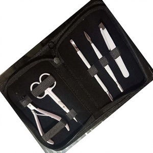Good <b>Pedicure</b> Manicure Corn Cutter Callus Remover File Set Multi Function Stainless Steel 5 in 1 Nail Clipper Ziplock Bag <b>Tools</b> - Product Image 1