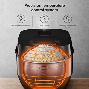 Cuisinière électrique multifonctionnelle, cuiseur à riz à faible teneur en sucre, cuve intérieure en aluminium antiadhésive, affichage numérique LED, tasse doseuse domestique - Product Image 4